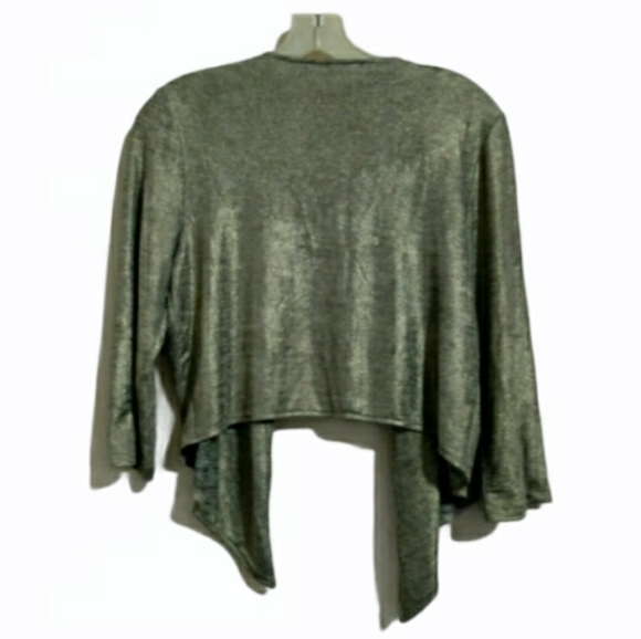 Final Touch Gold Metallic Waterfall Cardig… - Picture 2 of 4